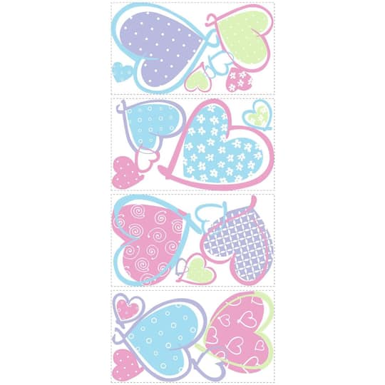RoomMates Hearts Peel & Stick Wall Decals